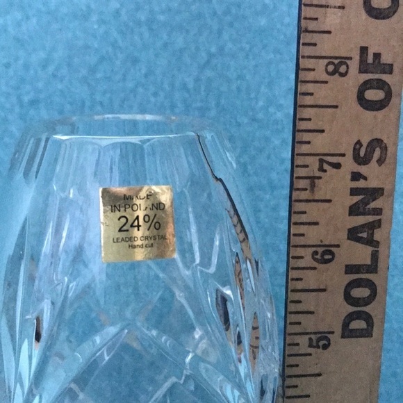VINTAGE crystal hand-cut vase made in Poland - Picture 2 of 7